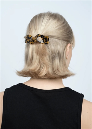 Classic knot clip Brown Leo Sui Ava